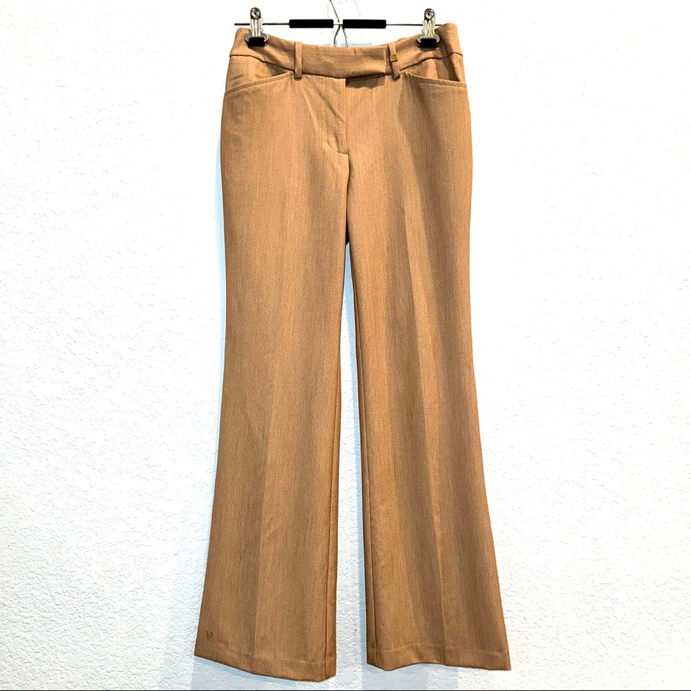 NEW WITHOUT TAG Calvin Klein beige/ cream /tan pleated trousers / pants, Size 2